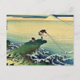 Koshu kajikazawa door Katsushika, Hokusai Ukiyoe Briefkaart