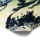 Kōshu Kajikazawa in de provincie Kai, Hokusai Poster (Hoek)