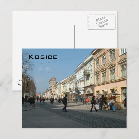 Kosice Briefkaart (Voorkant / Achterkant)