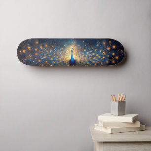 Kosieke Pauw met Sterrenveren Persoonlijk Skateboard