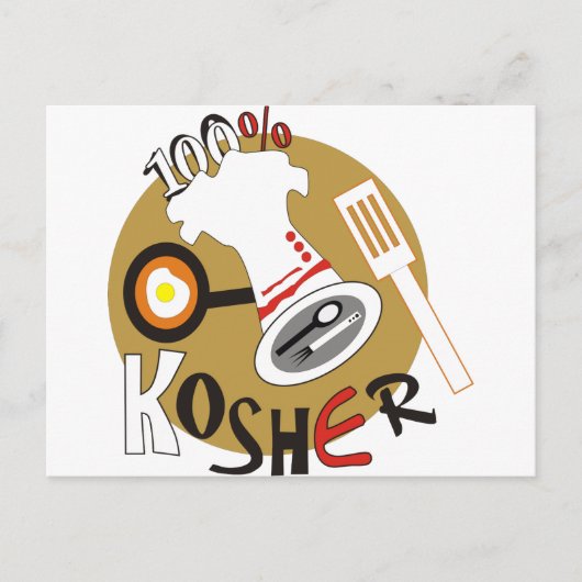 Kosjer 100% briefkaart (Voorkant)