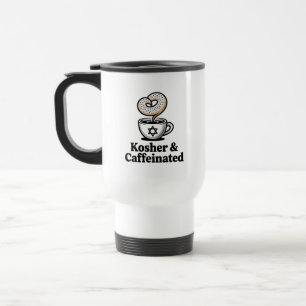 Kosjer en Gecaffeïneerde Joodse Koffie Hanukkah Reisbeker