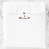 Kosjer Meditatie Ronde Sticker (Tas)