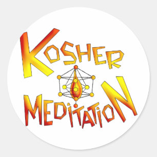 Kosjer Meditatie Ronde Sticker