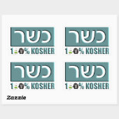 Kosjer Rechthoekige Sticker (Vel)