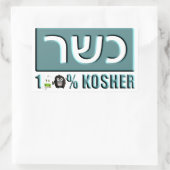 Kosjer Rechthoekige Sticker (Tas)