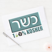 Kosjer Rechthoekige Sticker (Envelop)