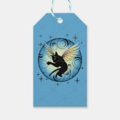 Kosmic Cat Moon en Stars Cadeaulabel (Voorkant)