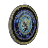 Kosmic Cat Moon en Stars Dartbord (Voorkant Links)