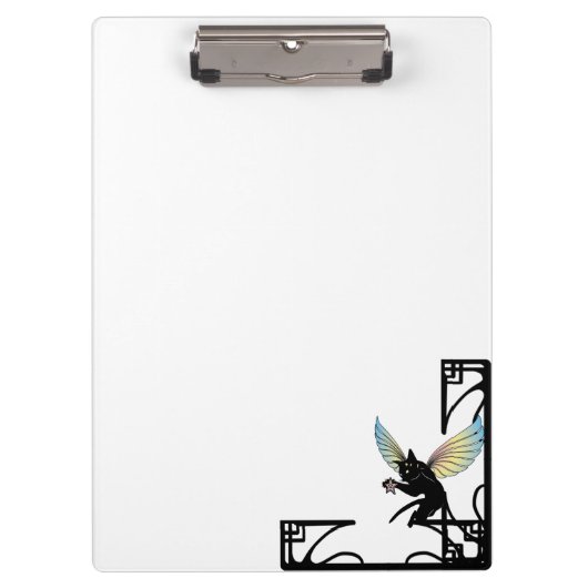 Kosmic Cat Moon en Stars Klembord (Voorkant)