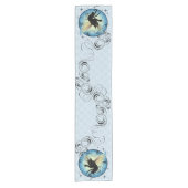 Kosmic Cat Moon en Stars Korte Tafelloper (Voorkant)