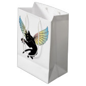 Kosmic Cat Moon en Stars Medium Cadeauzakje (Achterkant Gekanteld)
