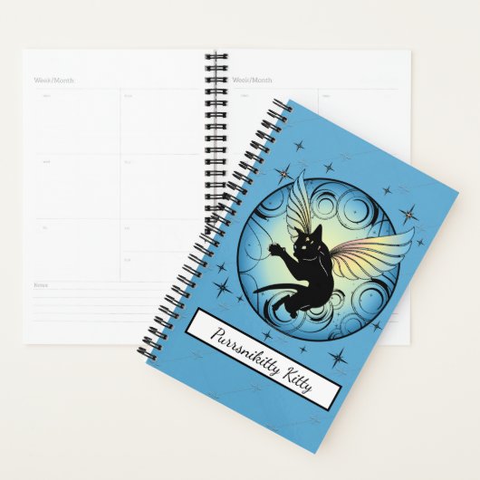 Kosmic Cat Moon en Stars Planner (Display)