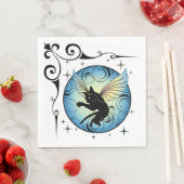 Kosmic Cat Moon en Stars Servet (Insitu)