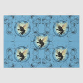 Kosmic Cat Moon en Stars Tissuepapier (Voorkant)