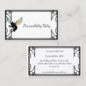 Kosmic Cat Moon en Stars Visitekaartje (Voorkant / Achterkant)