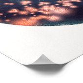 Kosmic Celestial Moon Abstracte Kunst Poster (Hoek)