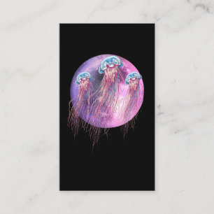Kosmic Jellyfish Pastel Gothic Moon Zee Animal Visitekaartje