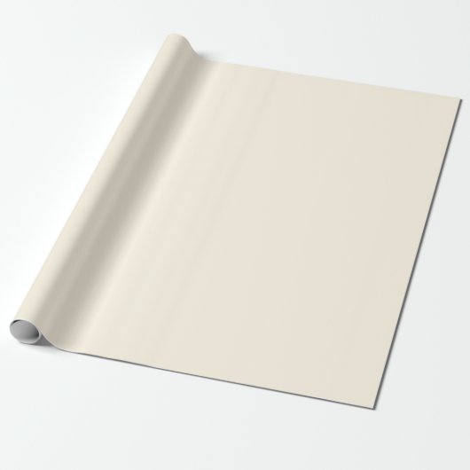 Kosmic Latte Solid Color Cadeaupapier (Uitgerold)