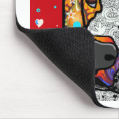 Kosmic Pit Bull - Helderkleurig - Cadeauidee Muismat (Hoek)