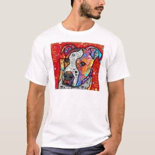 Kosmic Pit Bull - Helderkleurig - Cadeauidee T-shirt