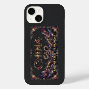 Kosmieke Chinese Draak Grote Muur Case-Mate iPhone 14 Hoesje