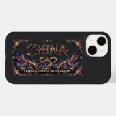 Kosmieke Chinese Draak Grote Muur Case-Mate iPhone Case (Achterkant (horizontaal))