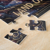 Kosmieke Chinese Draak Grote Muur Legpuzzel (Zijkant)