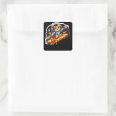 Kosmieke Pizza Kat Ruimte Sticker (Tas)