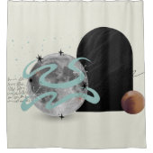 kosmisch Abstract douchegordijn (Voorkant)