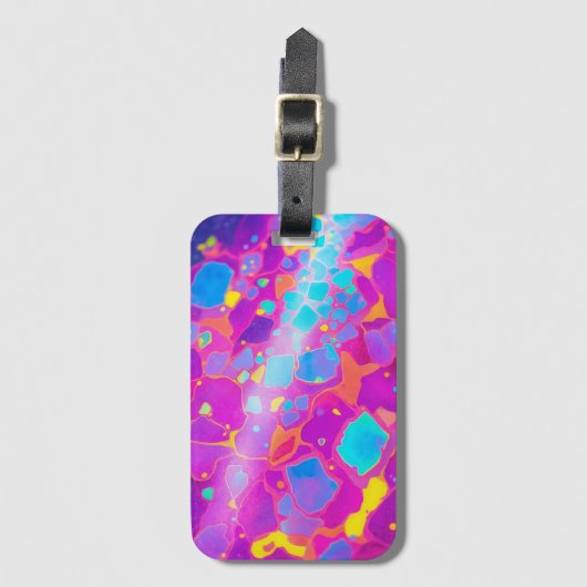 Kosmisch Abstract kleurrijk modern Bagagelabel (Voorkant (verticaal))
