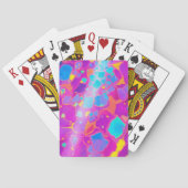 Kosmisch Abstract kleurrijk modern Pokerkaarten (Achterkant)