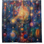 Kosmisch Astrologisch Douchegordijn (Voorkant)
