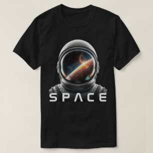 Kosmisch astronautenhelm t-shirt