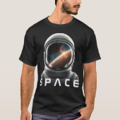 Kosmisch astronautenhelm t-shirt (Voorkant)