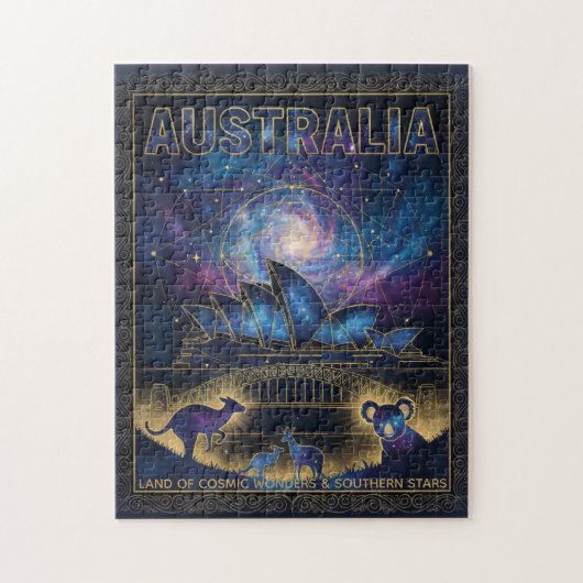 Kosmisch Australië Sydney Hemelse Kunst Legpuzzel (Verticaal)