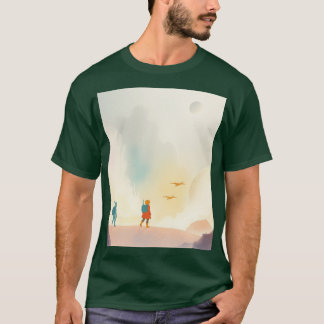Kosmisch avontuur: een futuristische Cartoon Odyss T-shirt