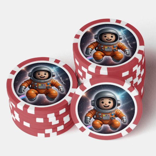 "Kosmisch Avontuur" Poker Chips (Opstapeling)