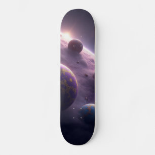 Kosmisch Avontuur: Skateboardontwerp voor Ruimte & Persoonlijk Skateboard