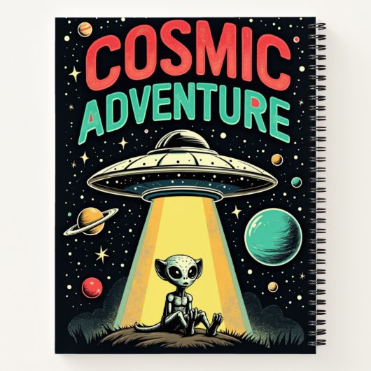 kosmisch avontuur Spiral Notitieboek (Achterkant)