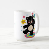 Kosmisch Beer met sterren en planeten - Schattigee Koffiemok (Voorkant rechts)