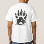 Kosmisch Beer Paw - Wilderness Night Sky T-shirt (Achterkant)