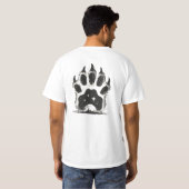 Kosmisch Beer Paw - Wilderness Night Sky T-shirt (Achterkant volledig)