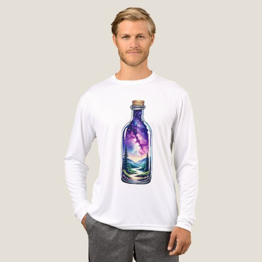 Kosmisch berglandschap Tri-Blend shirt (Voorkant)