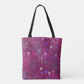 Kosmisch Bessen Plukken: Abstracte Kunst Tote Bag (Achterkant)