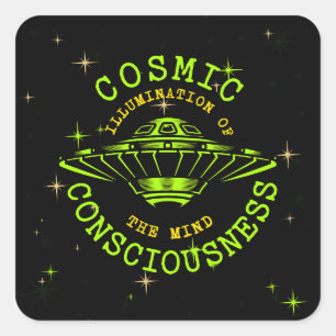 Kosmisch Bewustzijn van de Geest Vierkante Sticker