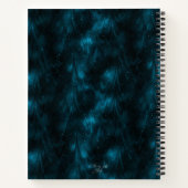 Kosmisch Blauw Chaos Coördinator Notitieboek (Achterkant)