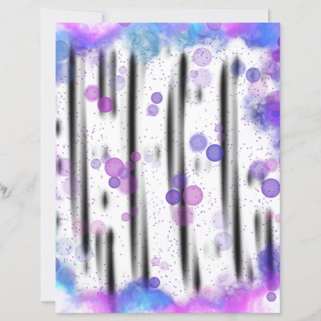 Kosmisch Bubbelstroom Scrapbook Papier (Voorkant)