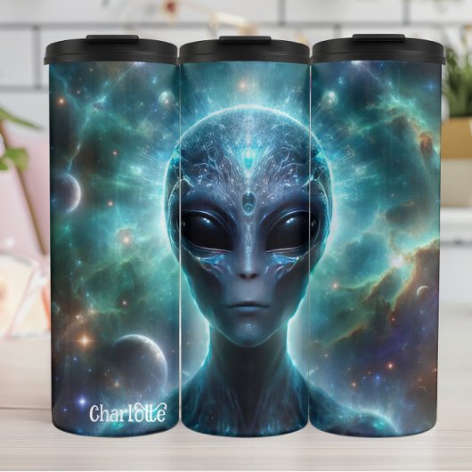 Kosmisch buitenaards wezen: etherisch, galactisch thermosbeker