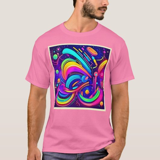 Kosmisch Canvas: Een Universum van Kleur T-shirt (Voorkant)